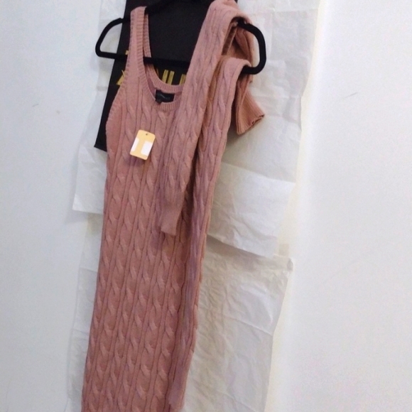 Body Con 36 Points LA's Trendy Young Fashionista Ashes of Roses Dress Set NWT - Picture 4 of 12